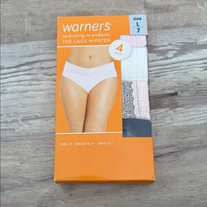 Warner's Lace Hipster Underwear 4-Pack